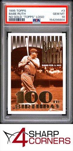 1995 Topps Babe Ruth #3 card