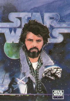 1995 Topps Galaxy Series 3 Joseph Campbell/George Lucas #334 card