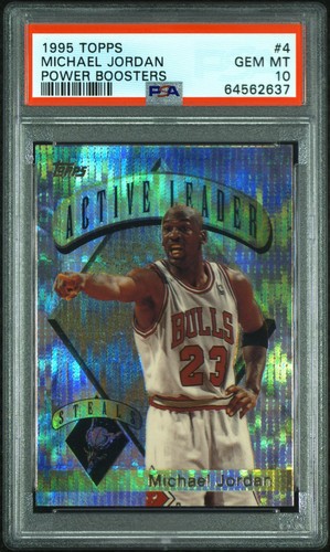 1995 Topps Power Boosters Michael Jordan #4 card