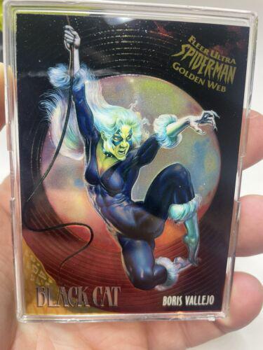 1995 Ultra Spider-Man Golden Web Black Cat #1 card