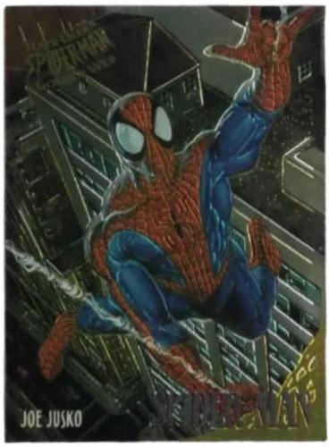 1995 Ultra Spider-Man Golden Web Spider-Man #7 card