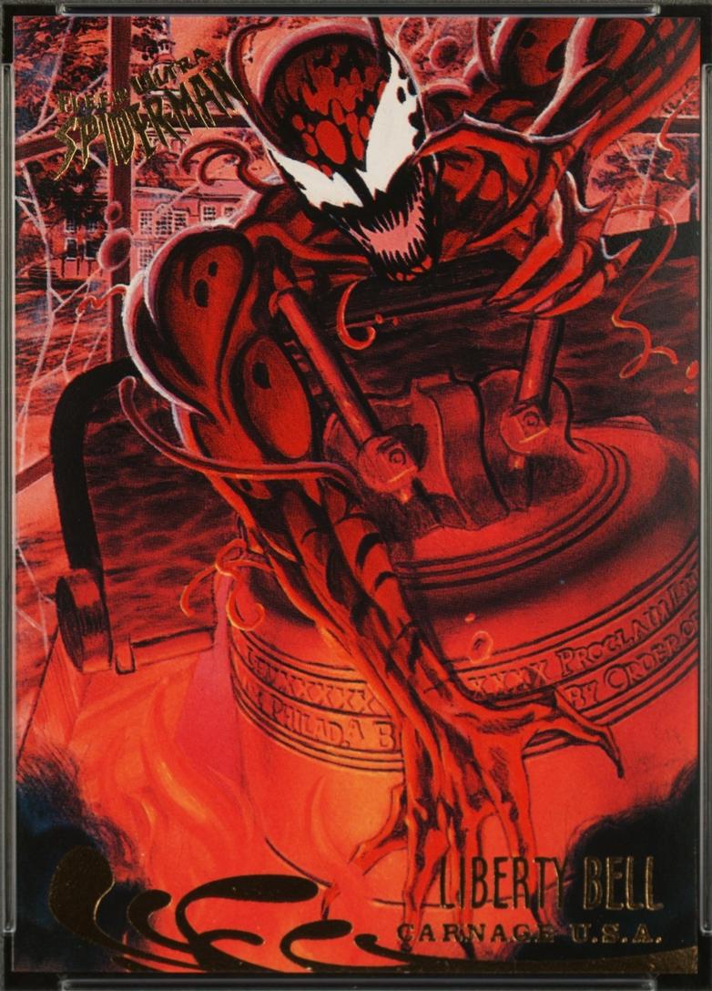 1995 Ultra Spider-Man Premier Liberty Bell #136 card