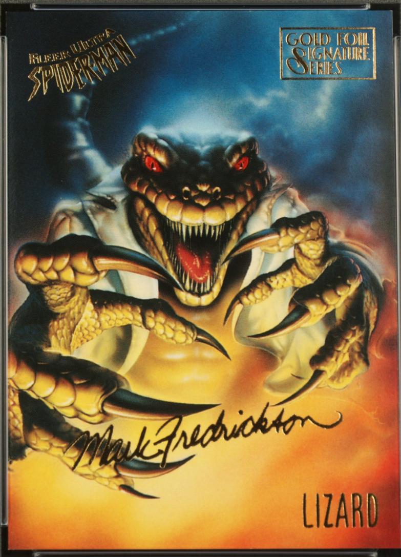 1995 Ultra Spider-Man Premier Lizard [Gold Foil Signature] #35 card