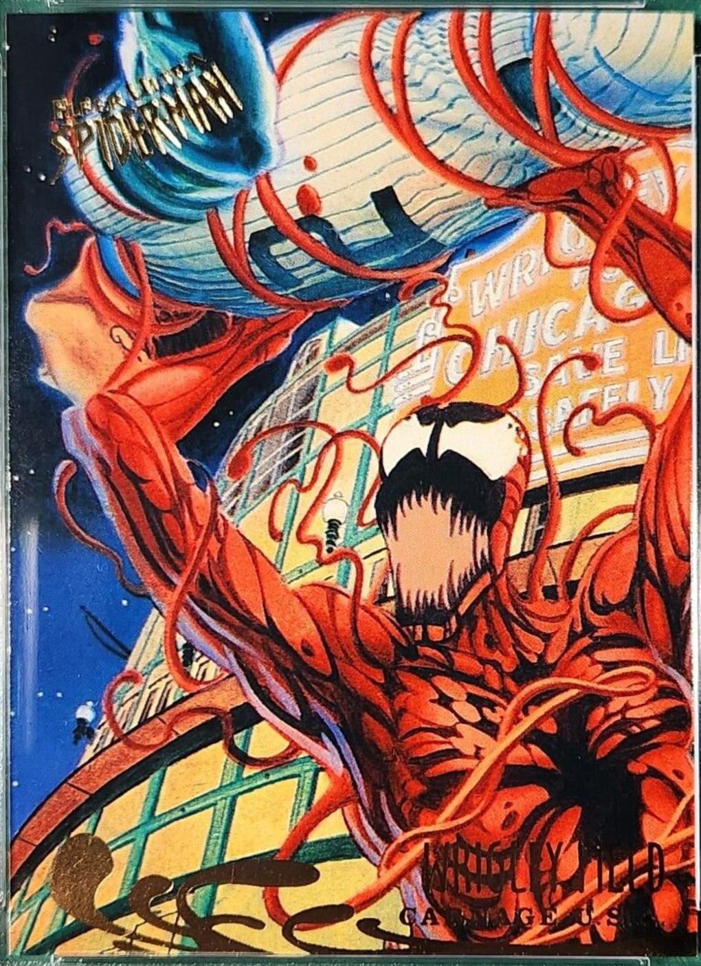 1995 Ultra Spider-Man Premier Wrigley Field #143 card