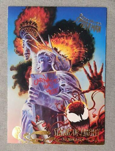 1995 Ultra Spider-Man Statue of Liberty #135 card