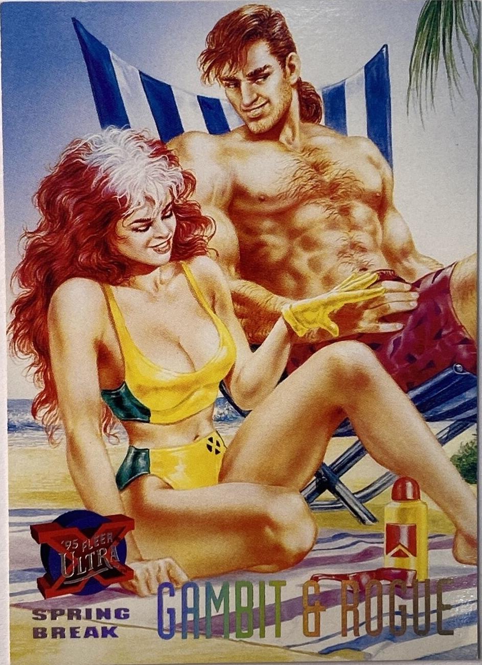 1995 Ultra X-Men Gambit & Rogue #142 card