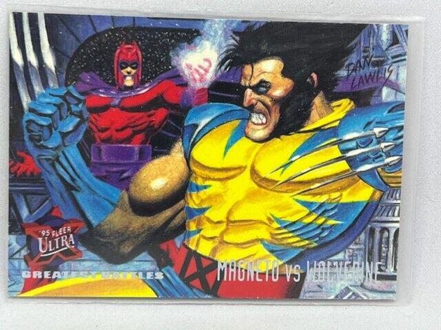1995 Ultra X-Men Magneto vs. Wolverine #134 card