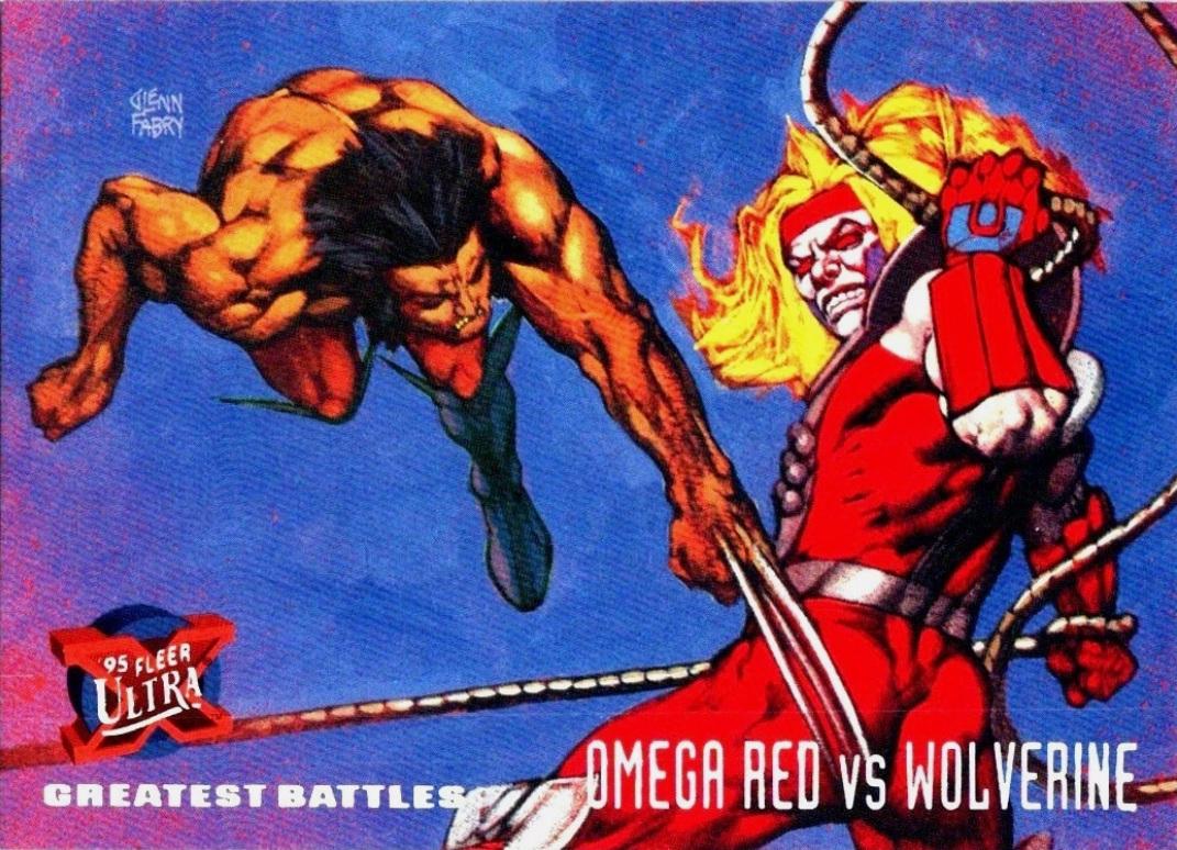 1995 Ultra X-Men Omega Red vs. Wolverine #135 card