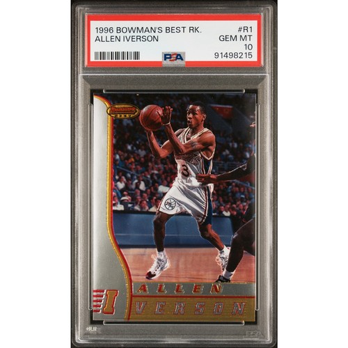 1996 Bowman's Best Rookie Allen Iverson #R1 card