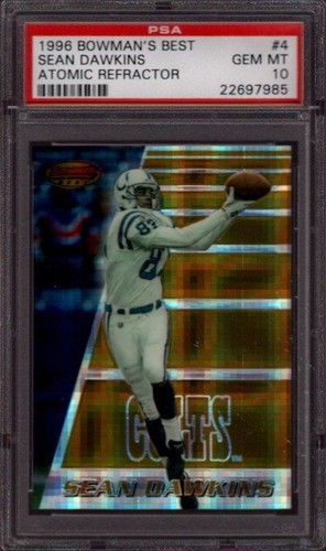1996 Bowman's Best Sean Dawkins #4 card