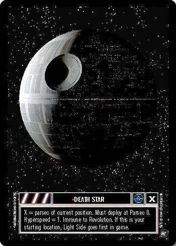 1996 CCG A New Hope Limited Death Star card