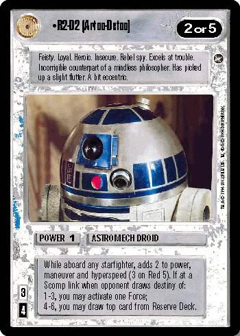 1996 CCG A New Hope Limited R2-D2 card