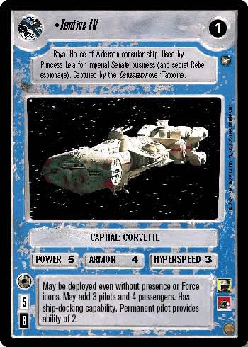 1996 CCG A New Hope Limited Tantive IV card