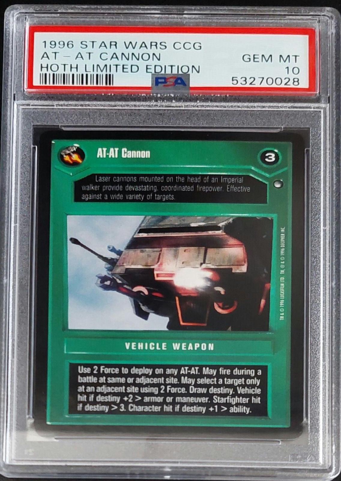 1996 CCG Hoth Limited AT-AT Cannon card