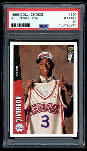 1996 Collector's Choice Allen Iverson #301 card