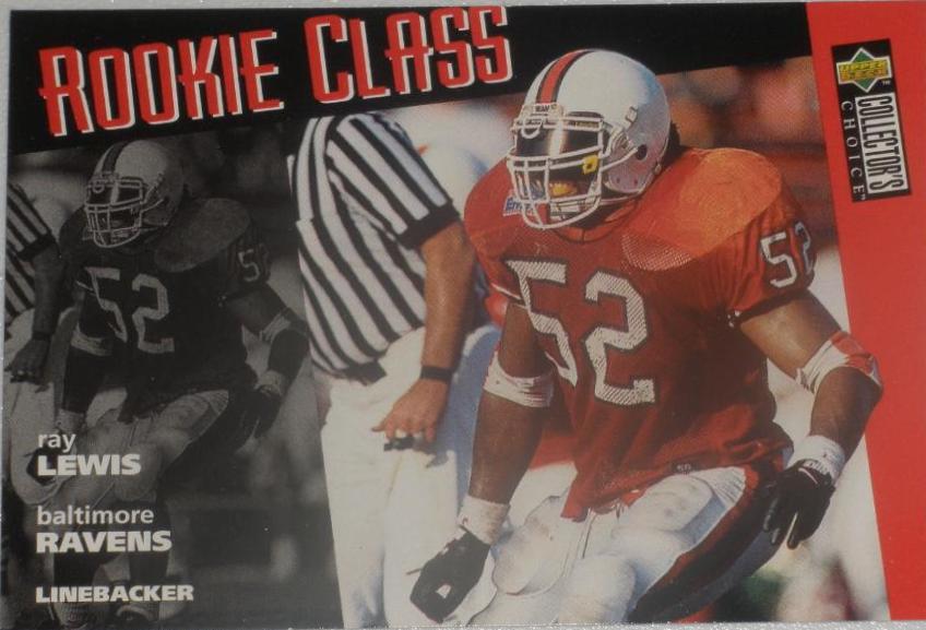 1996 Collector's Choice Ray Lewis #20 card
