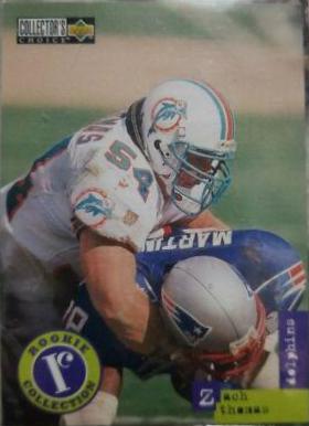 1996 Collector's Choice Update Zach Thomas #U1 card