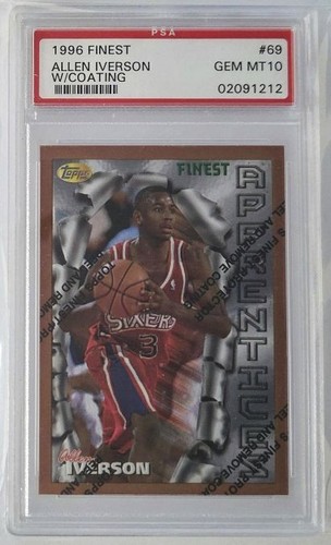 1996 Finest Allen Iverson #69 card