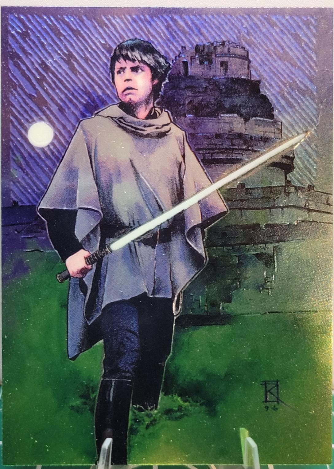 1996 Finest Luke Skywalker #2 card