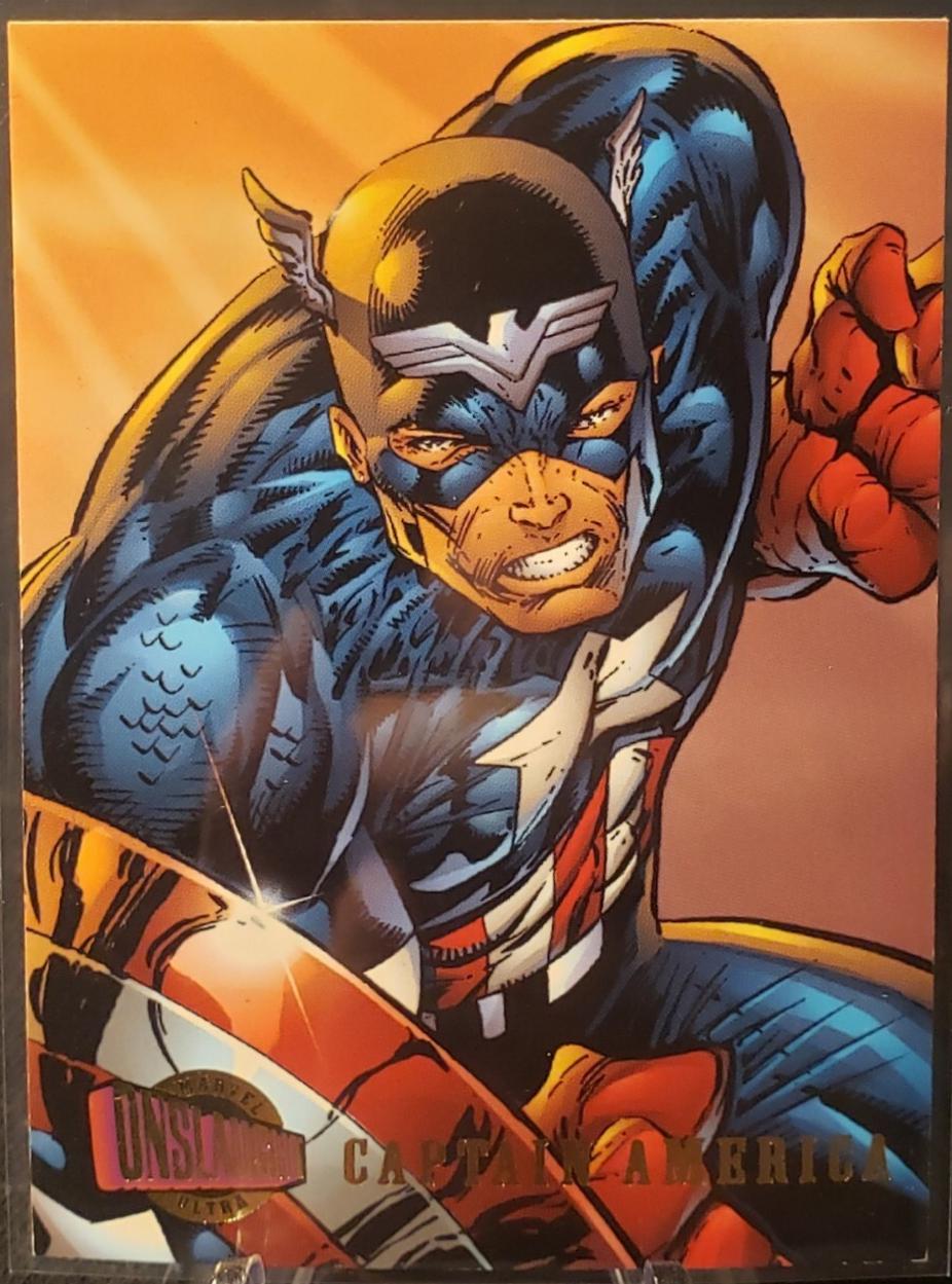 1996 Fleer Ultra Onslaught Captain America #83 card