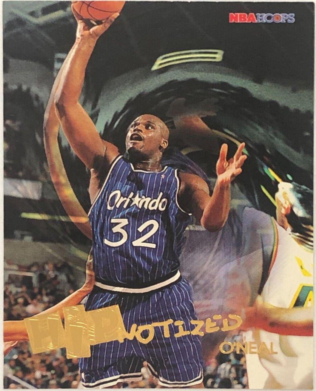 1996 Hoops Hipnotized Shaquille O'neal #H13 card