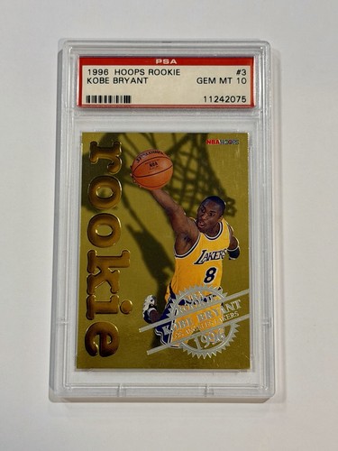 1996 Hoops Rookie Kobe Bryant #3 card