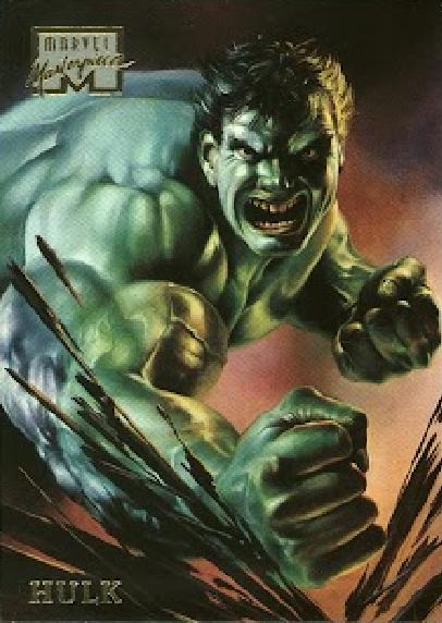 1996 Masterpieces Hulk #20 card
