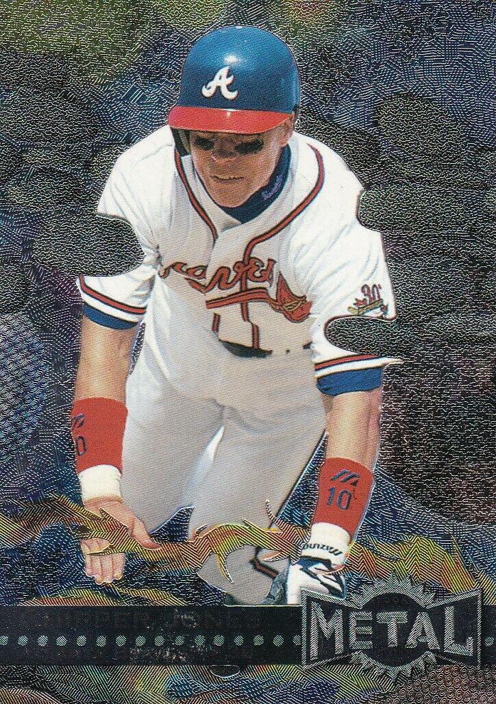1996 Metal Universe Chipper Jones #129 card