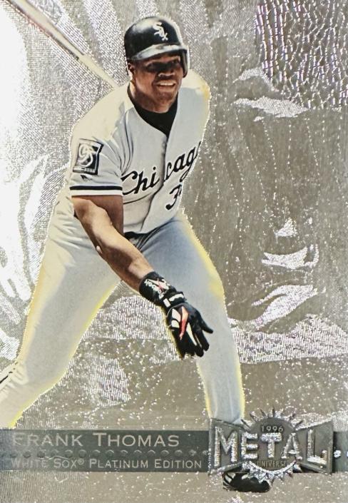 1996 Metal Universe Frank Thomas [Platinum Edition] #40 card