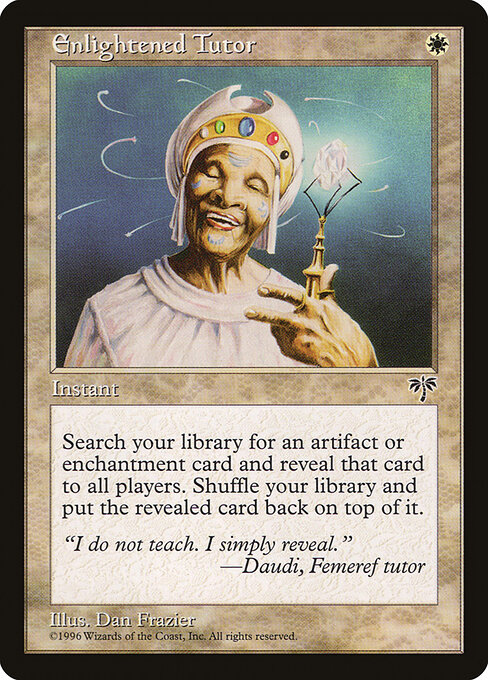 1996 Mirage Enlightened Tutor card