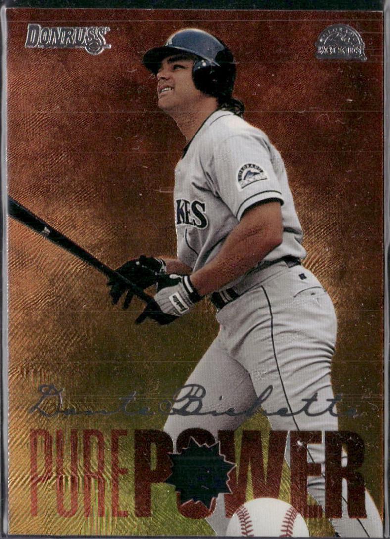 1996 Panini Donruss Pure Power Dante Bichette #6 card