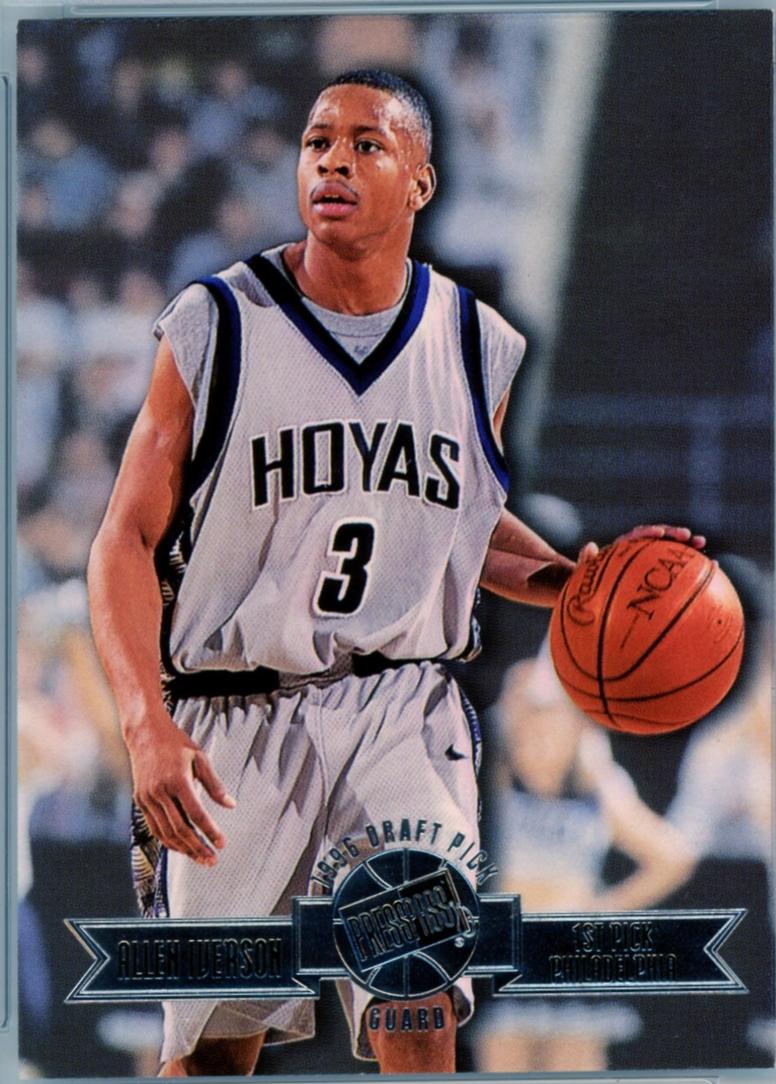 1996 Press Pass Allen Iverson [Swisssh] #1 card