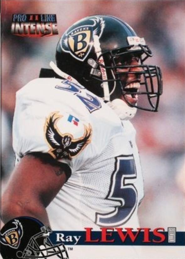 1996 Pro Line II Intense Ray Lewis #59 card