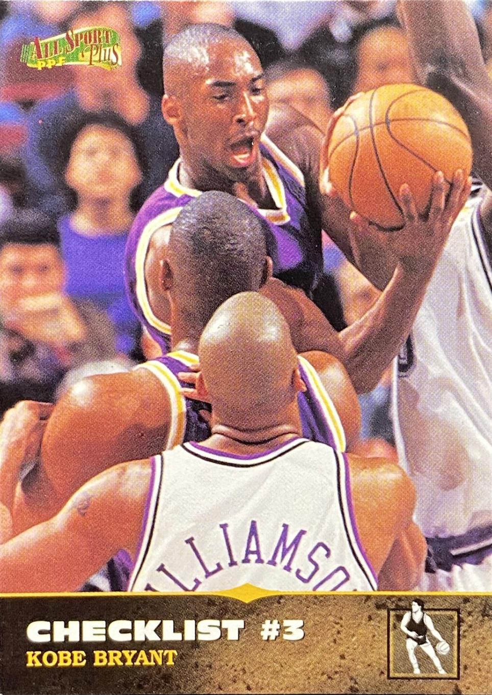 1996 Score Board All Sport PPF Kobe Bryant Checklist #150 card