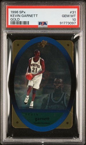 1996 Spx Kevin Garnett [Gold] #31 card