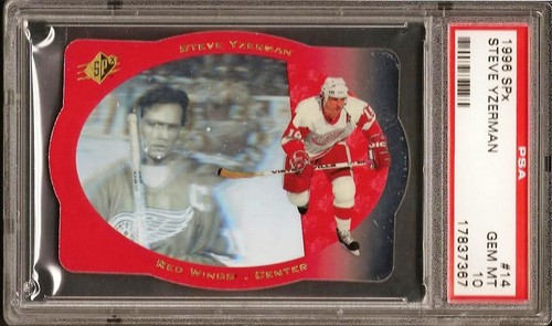 1996 Spx Steve Yzerman #14 card