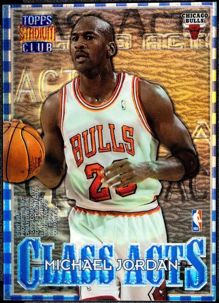 1996 Stadium Club Class Acts Michael Jordan [Refractor] #CA1 card