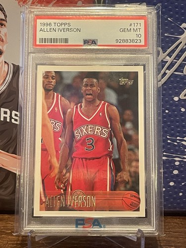 1996 Topps Allen Iverson #171 card