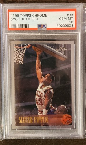 1996 Topps Chrome Scottie Pippen #33 card