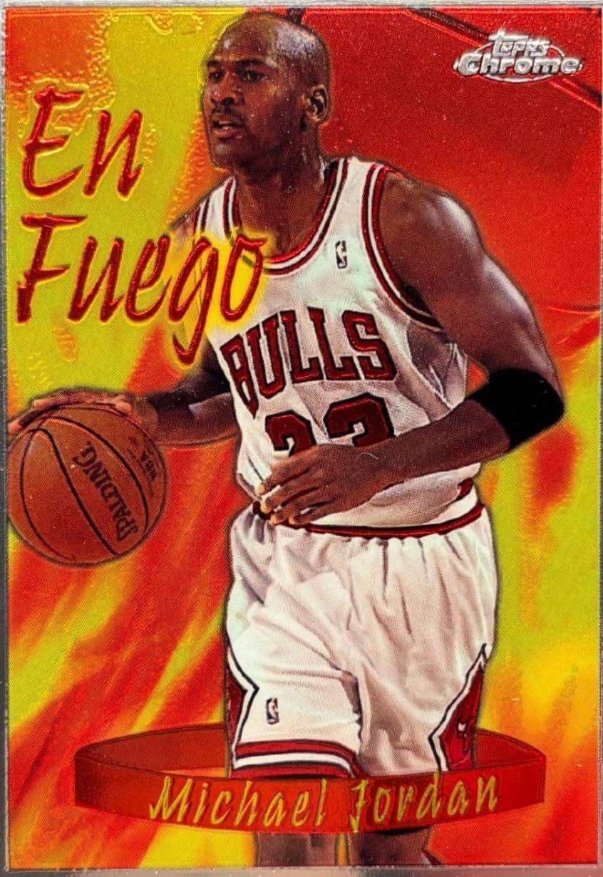 1996 Topps Chrome Season's Best Michael Jordan #1 card
