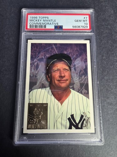 1996 Topps Commemorative Mickey Mantle [Last Day Production] #7 card