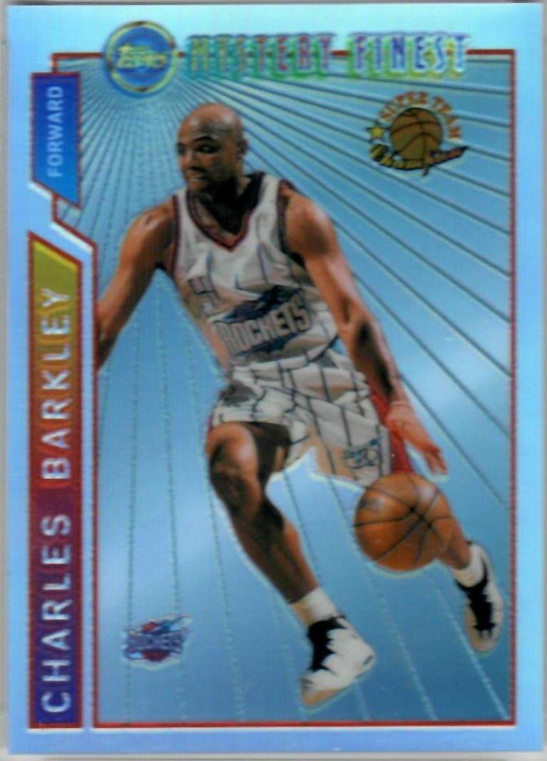 1996 Topps Mystery Finest Charles Barkley [Bordered Refractor] #M21 card
