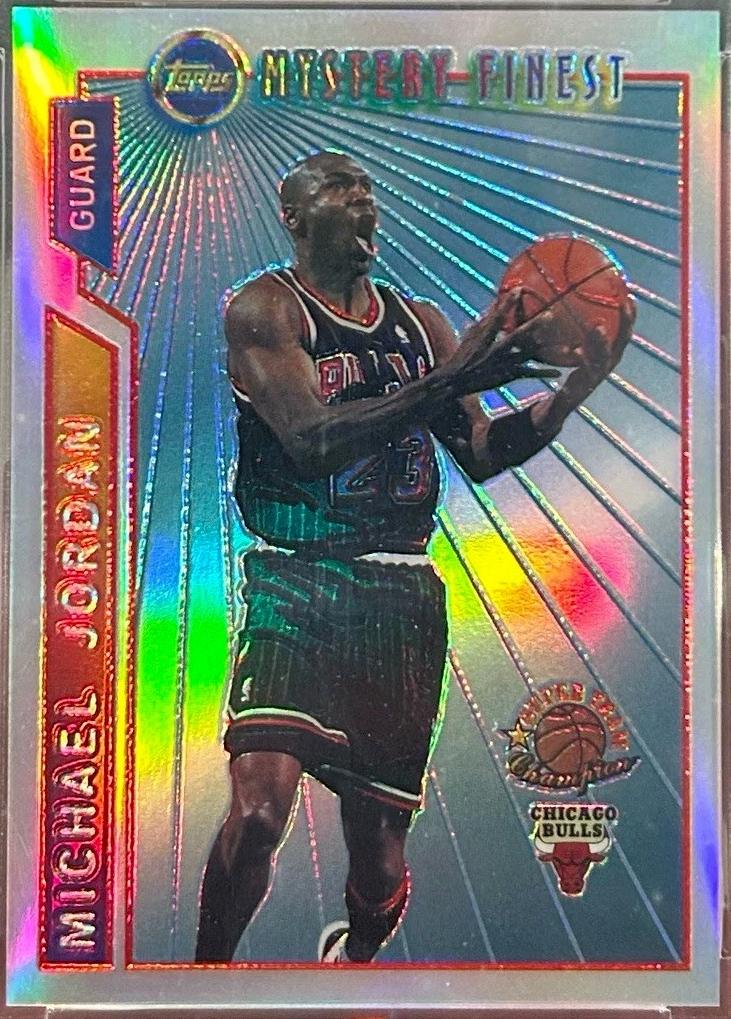 1996 Topps Mystery Finest Michael Jordan [Bordered Refractor] #M14 card
