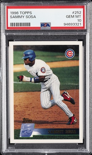 1996 Topps Sammy Sosa #252 card