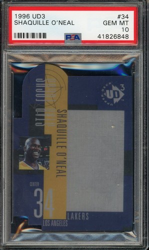 1996 UD3 Shaquille O'Neal #34 card