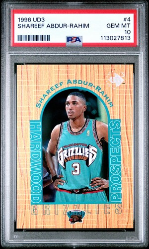 1996 UD3 Shareef Abdur-Rahim #4 card