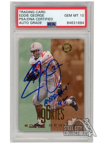 1996 Ultra Eddie George #169 card