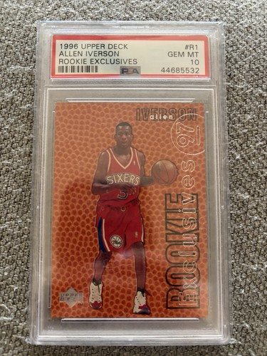 1996 Upper Deck Rookie Exclusives Allen Iverson #R1 card