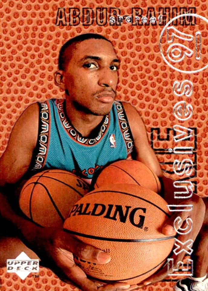 1996 Upper Deck Rookie Exclusives Shareef Abdur-Rahim #R11 card