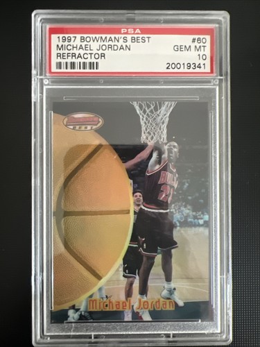 1997 Bowman's Best Michael Jordan [Atomic Refractor] #60 card